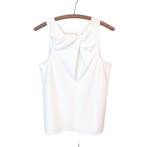 TIBI Structured Crepe Sleeveless White Tank NWT - Picture 3 of 13